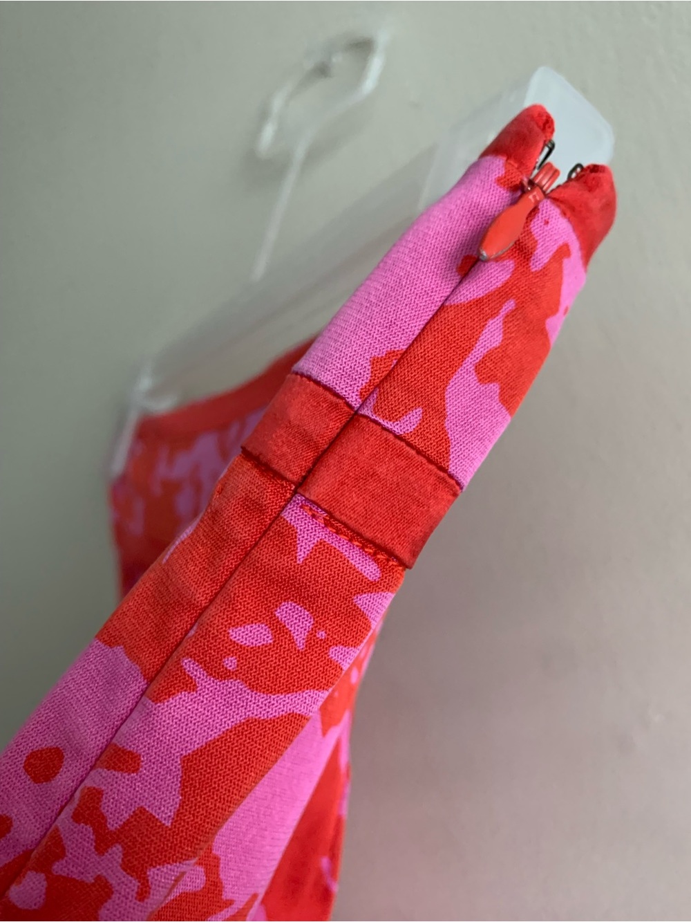 💗 Diane von Furstenberg Pink & Red Sunburst Silk-Blend Pockets Skirt size 2 DVF - Picture 4 of 11